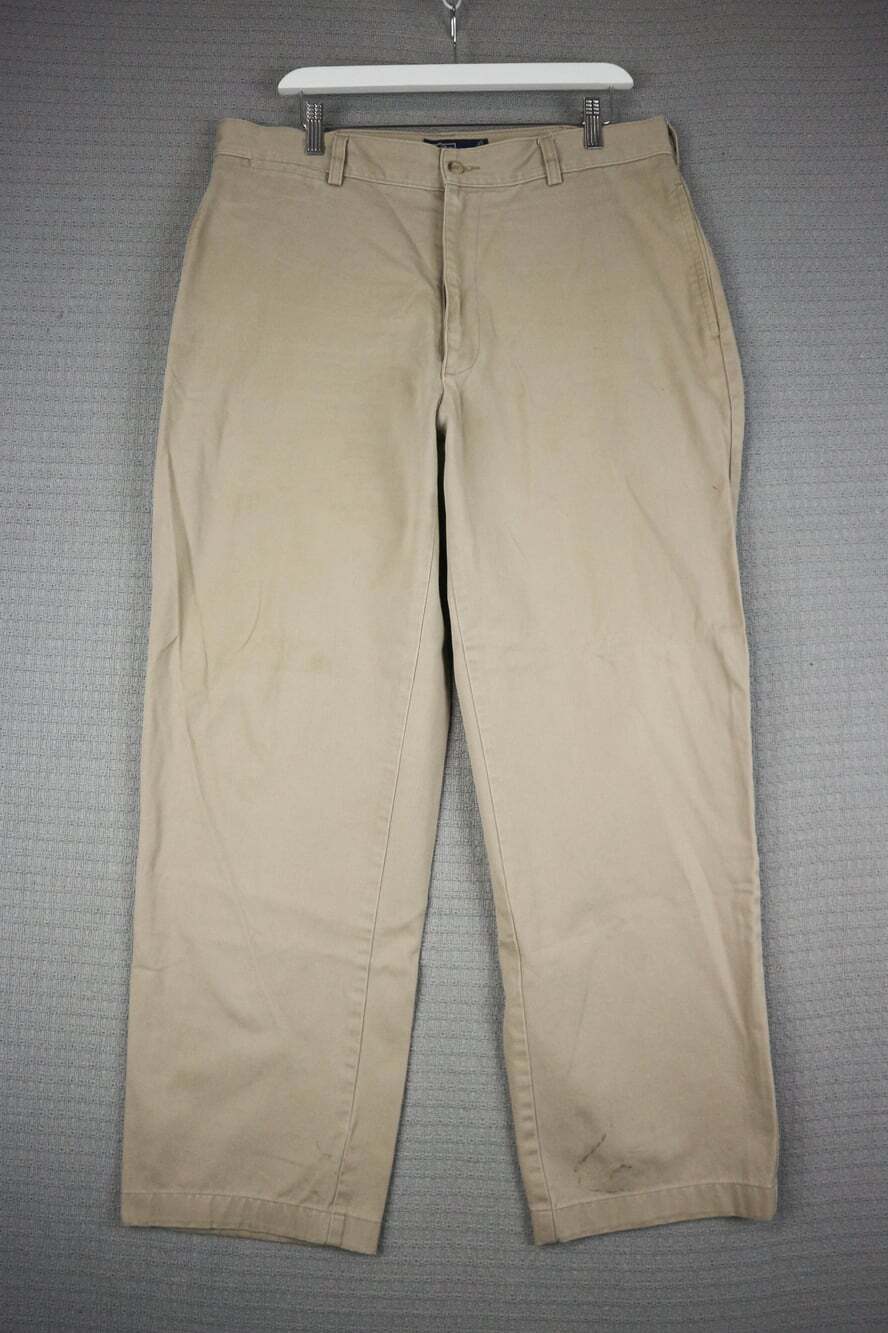 Polo Ralph Lauren Straight Cut Chino Pants Mens 36x32 Beige Tan